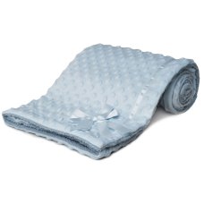 FBP242-B: Blue Bubble Sherpa Wrap w/Bow